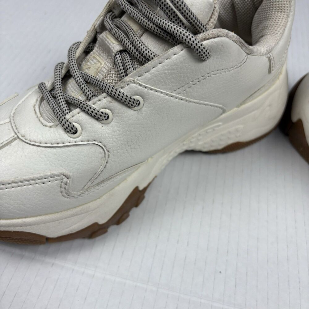 MLB Boston Red Sox Big Ball Chunky Sneakers US 7‎ Women White Gum Sole Leather - Picture 6 of 12
